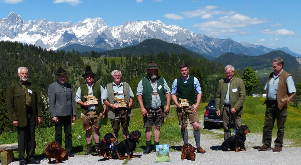 Landesgruppe Salzburg auf der Internationalen Zuchtschau 2017 in Radstadt - Klub Dachsbracke