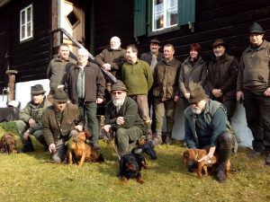 Teilnehmer der 540. Gebrauchsprüfung in Weyer/Oberösterreich – Klub Dachsbracke 2017