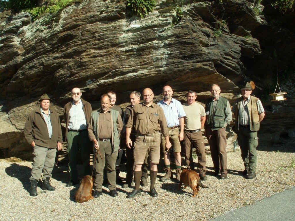 Die Delegation des Klub Dachsbracke - Schweißsonderprüfung der Brackenjäger 2018