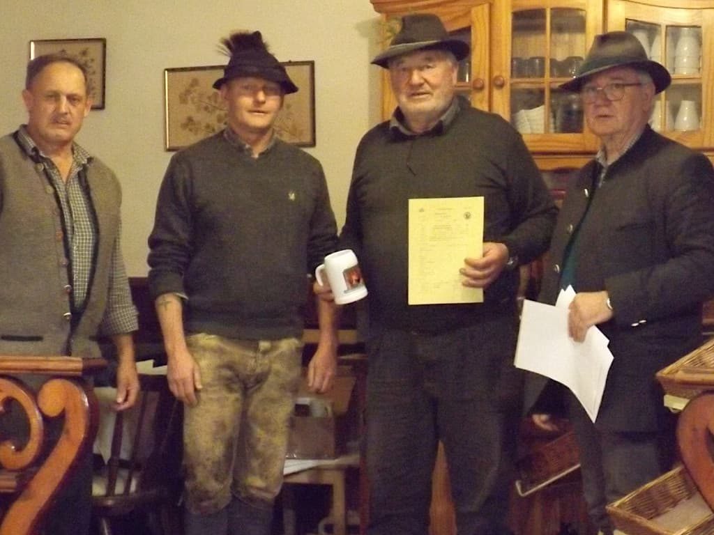 LL H. Fercher, OM H. Heil, HF J. Graggaber, PL K. Schlechtleitner - 548. Gebrauchsprüfung – Klub Dachsbracke 2019